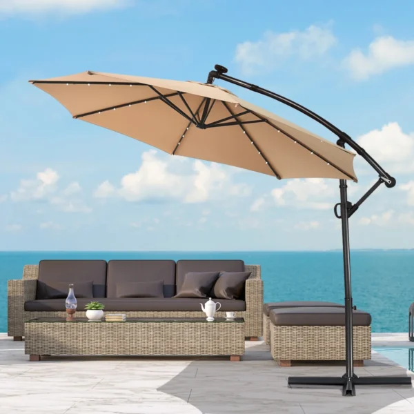 Sppotlight Patio Offset Umbrella Solar Powered LED - Image 2